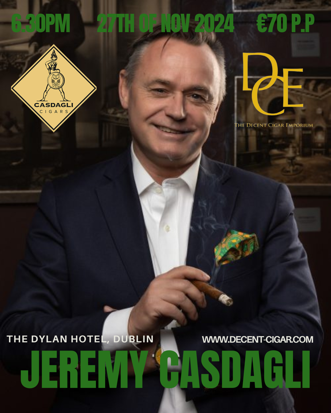 Decent Cigar Event - Casdagli Cigars 27th November 2024